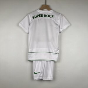 Equipamento do Sporting 23/24 Kids Branco